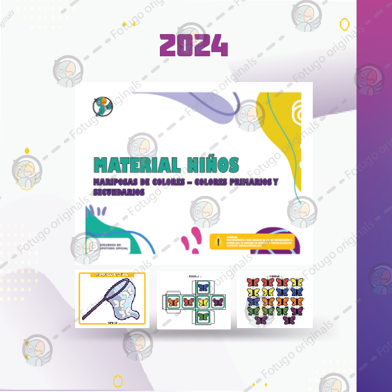 Mariposas de colores - Colores primarios y secundarios - PDF