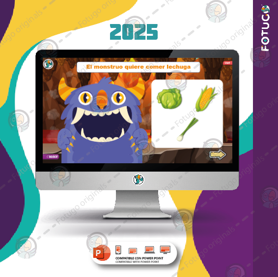 El monstruo come verduras - PPTX/PPSX