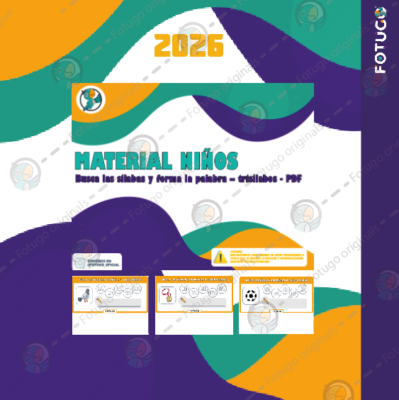Busca las sílabas y forma la palabra – trisílabos - PDF