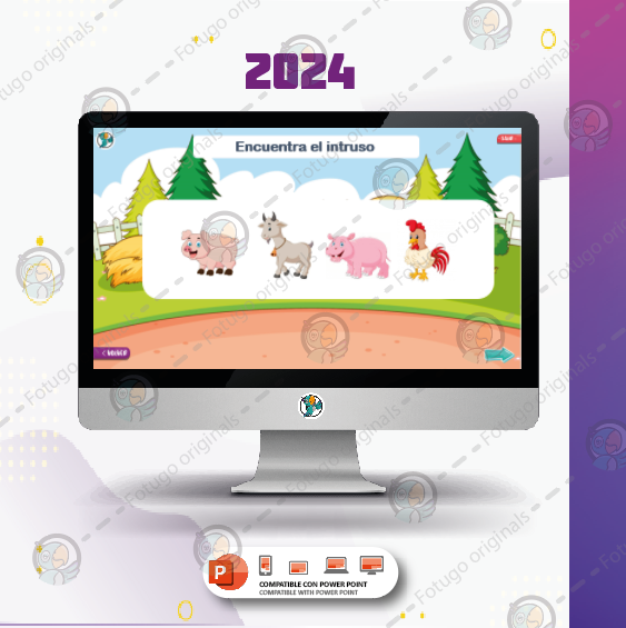 Encuentra el intruso - Animales - PPTX