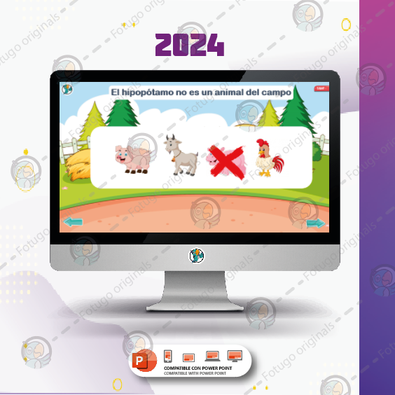 Encuentra el intruso - Animales - PPTX