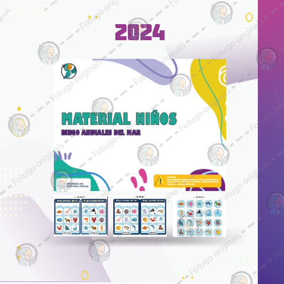 Bingo "animales del mar"- PDF