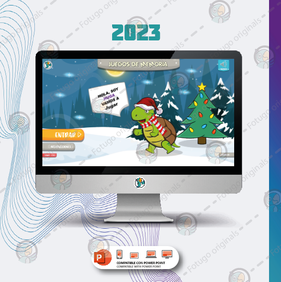 Juegos de memoria - navideño - PPTX