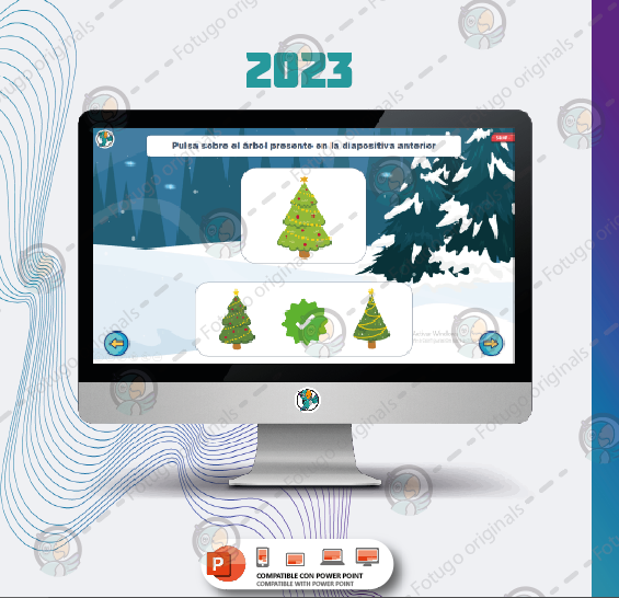Juegos de memoria - navideño - PPTX