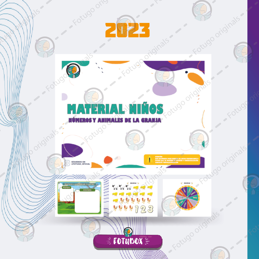Números y animales de la granja - PDF