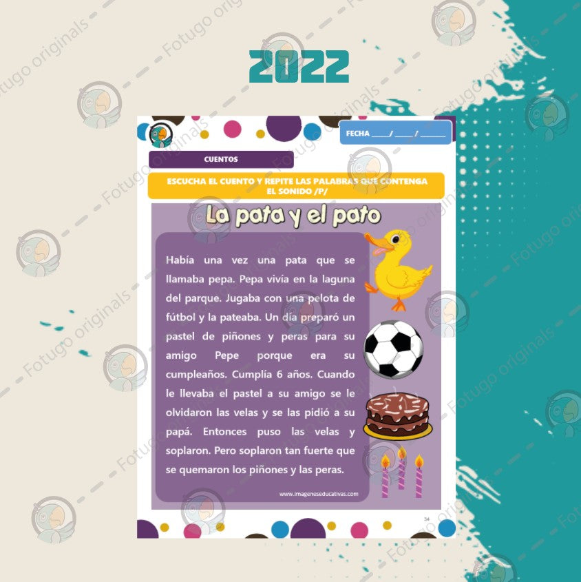 Cuadernillo fonema /P/ - TOMO I