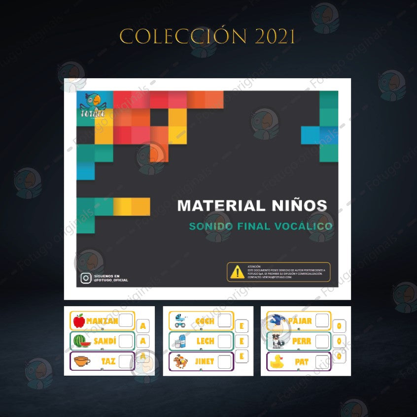 Sonido final vocálico - PDF