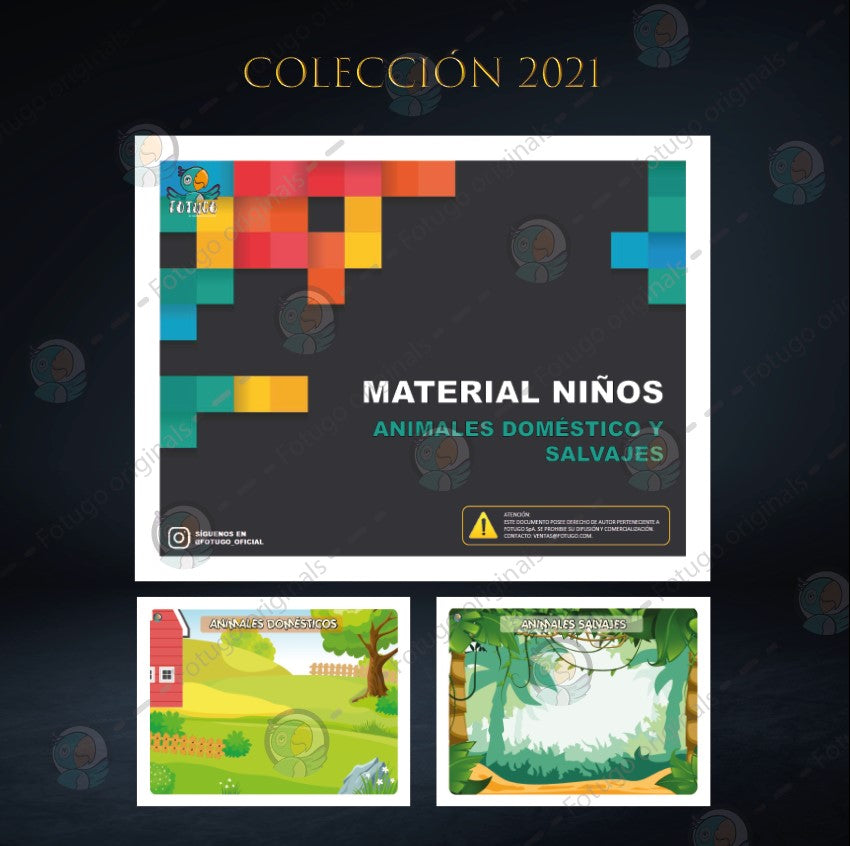 Animales domésticos y salvajes - PDF