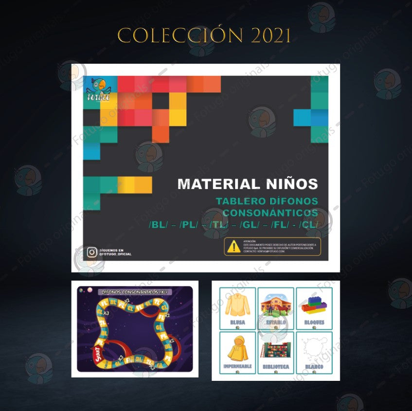 Tablero dífonos consonánticos /XL/ - PDF