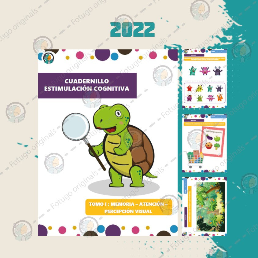 Cuadernillo estimulación cognitiva niños - TOMO I - Memoria, atención, percepción visual - PDF
