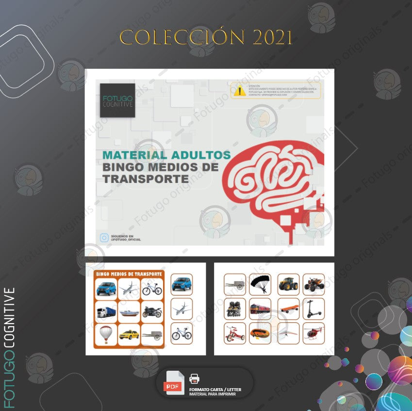 1921- Bingo medios de transporte - PDF