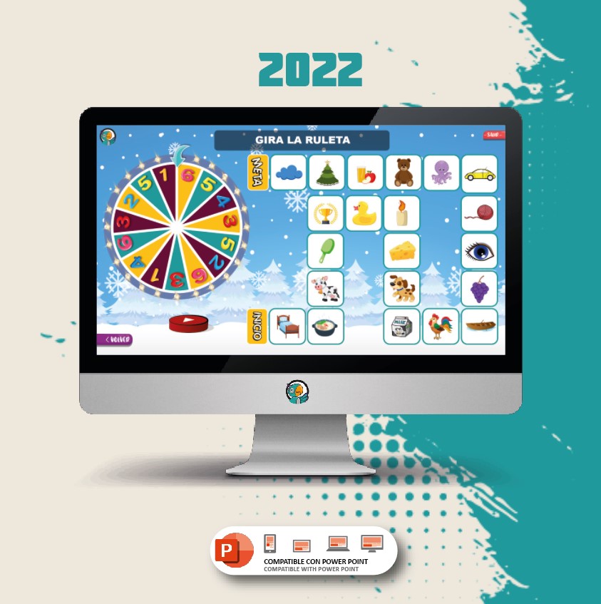 Ruleta fonológica (bisílabos) - Versión II - PPTX