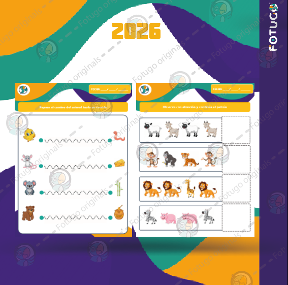 Cuadernillo mix actividades de animales - TOMO I - PDF