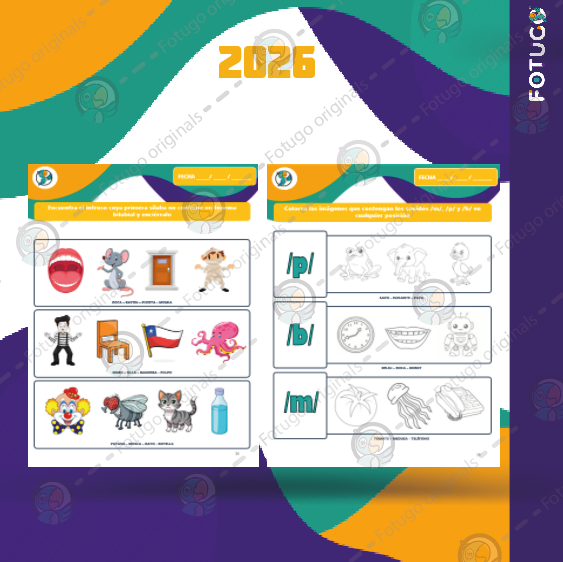 Cuadernillo bisílabos /p/, /b/, /m/ - TOMO I - PDF