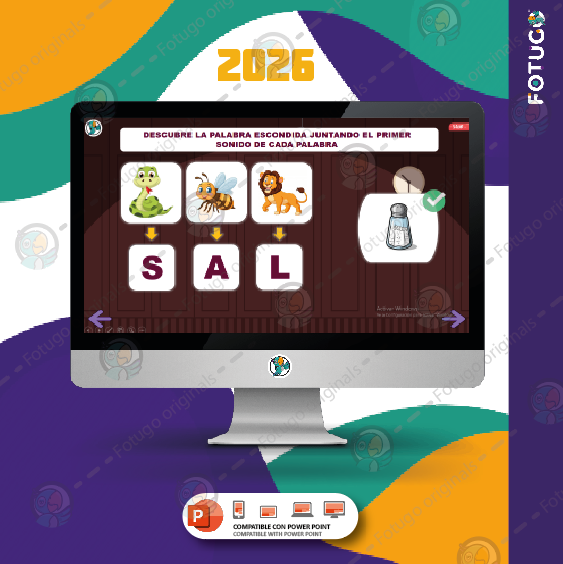 Juego síntesis fonémica III - PPTX